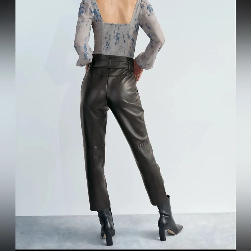 Aritzia Wilfred High Tied Vegan Leather Pant - Picture 7 of 12